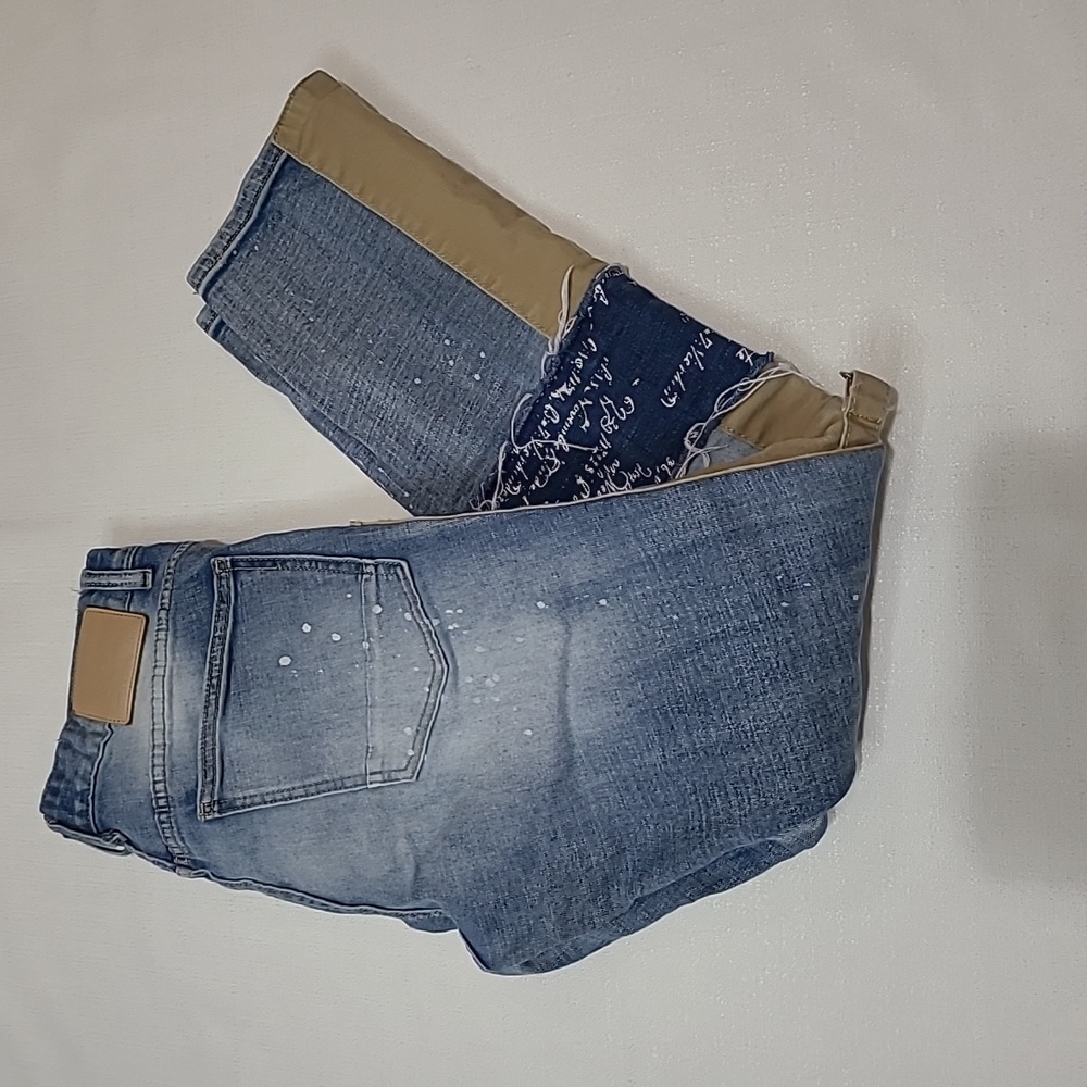 Smoke rise art cargo jeans